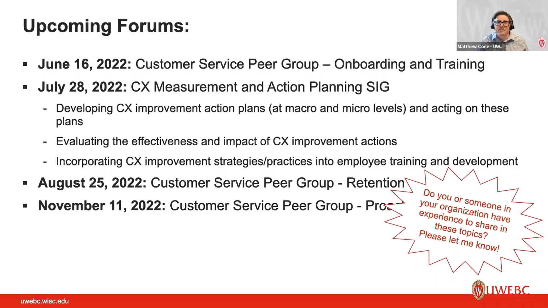 7. UWEBC Presentation: Closing Remarks and Wrap-Up thumbnail