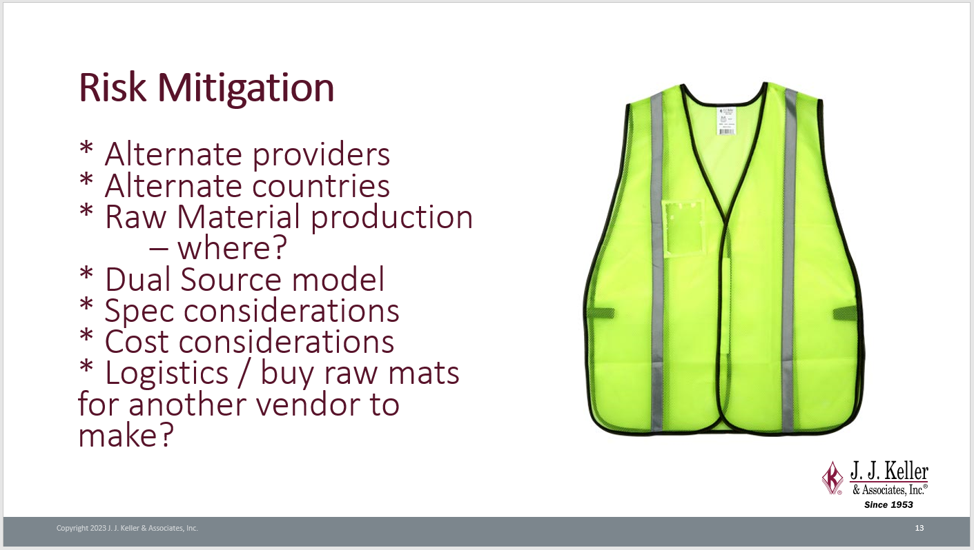 3. J.J. Keller & Associates Presentation Slides: Supplier Health and Contingency Planning thumbnail