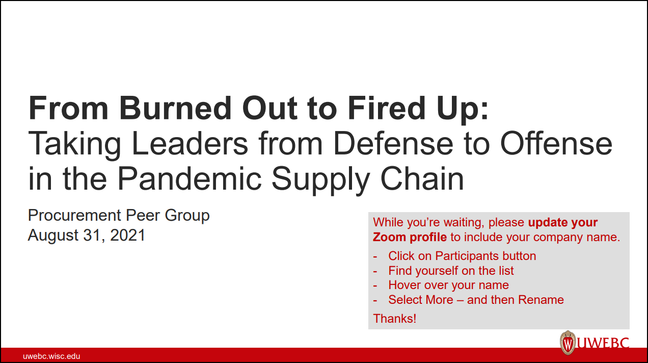 Beginning UWEBC Presentation: Opening Remarks thumbnail