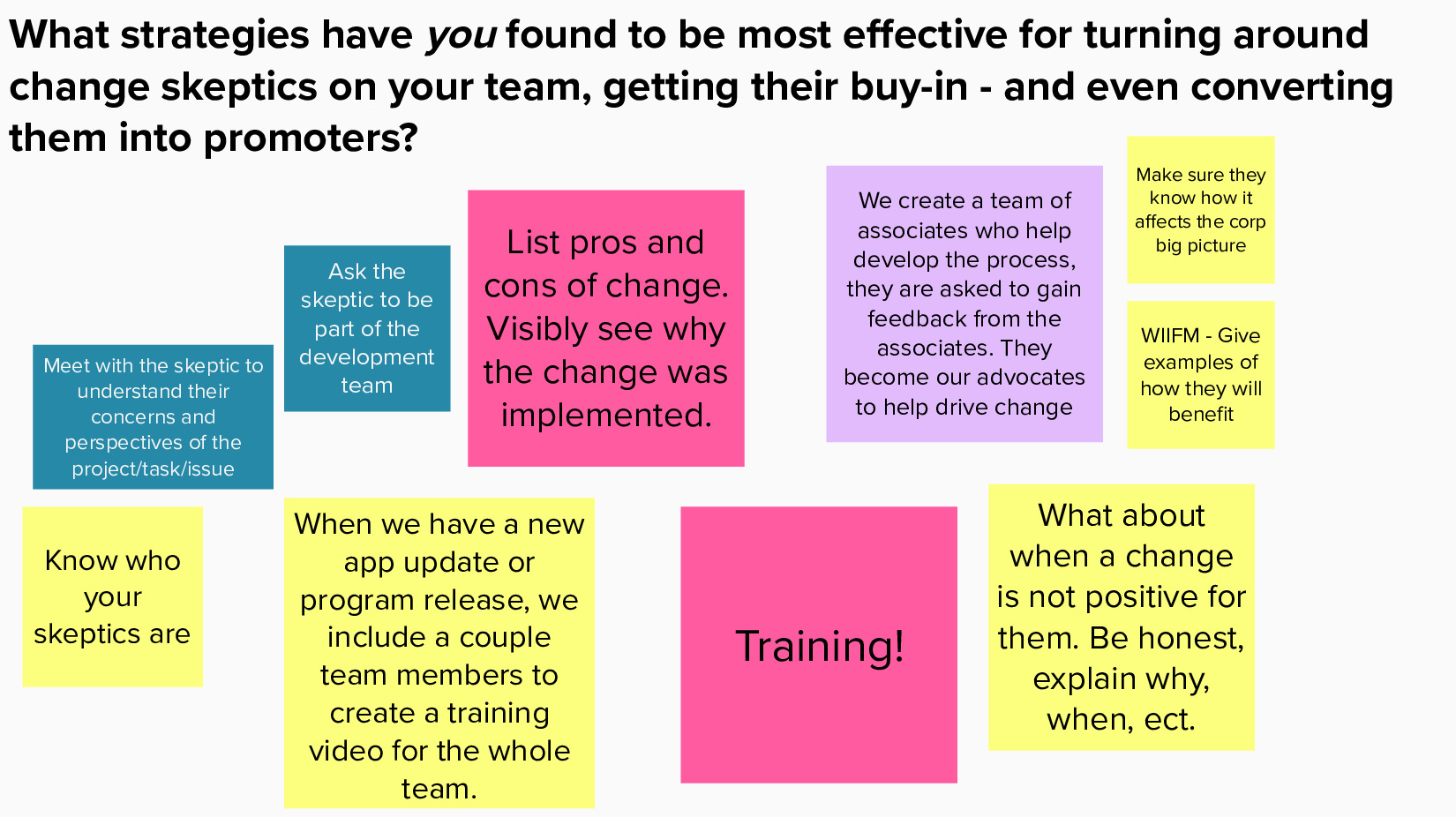 Strategies for Winning Over Change Skeptics – Breakout Group 4 thumbnail