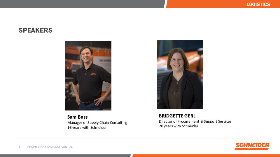 Schneider Presentation Slides: Strategic Planning for Best-in-Class Supply Chain Networks thumbnail