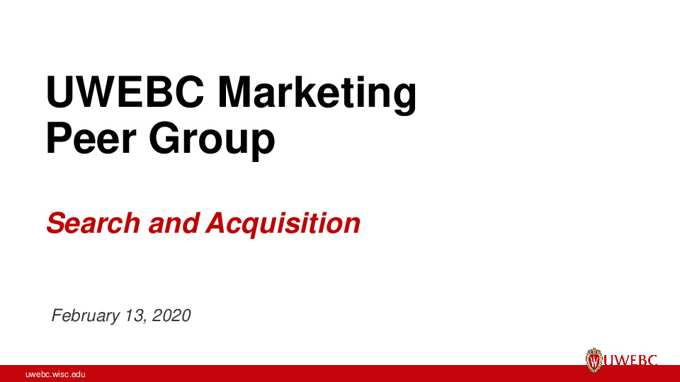 UWEBC Presentation Slides: Introduction to Search thumbnail