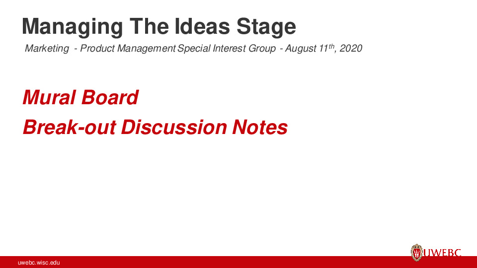 Mural Boards: Managing the Ideas Stage thumbnail