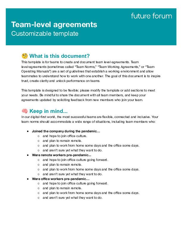 Additional Resources from Dr. Hoffbauer: Team Level Agreement thumbnail