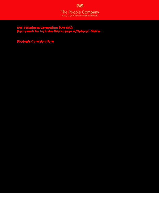 The People Company Handout: Framework For Inclusive Workplaces thumbnail